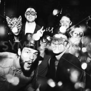People enjoying a new years eve party